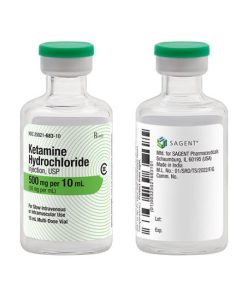 Ketamine HCL Injection, 50mg/mL, 10mL Vial